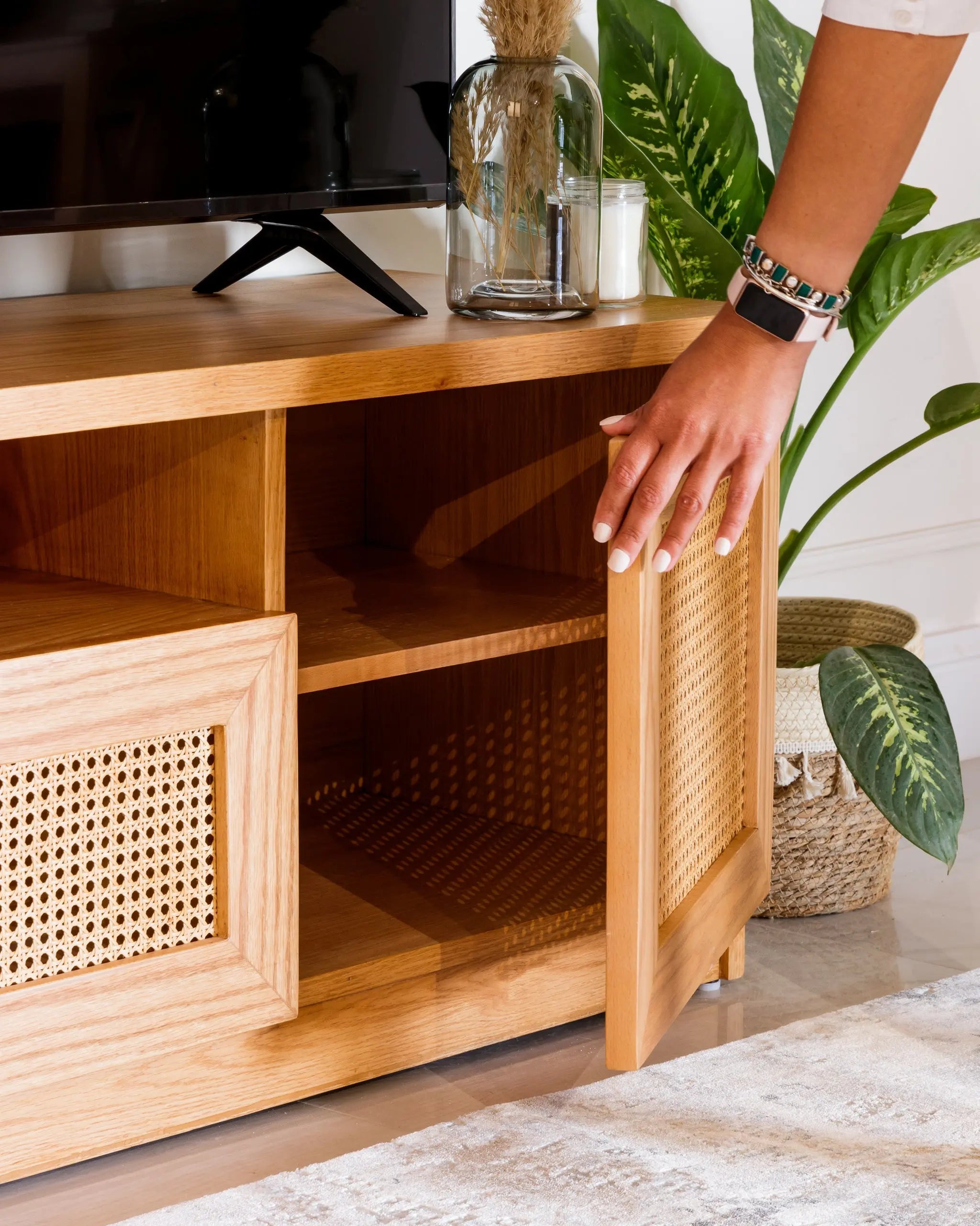 Rattan TV Unit Wasilaah UAE