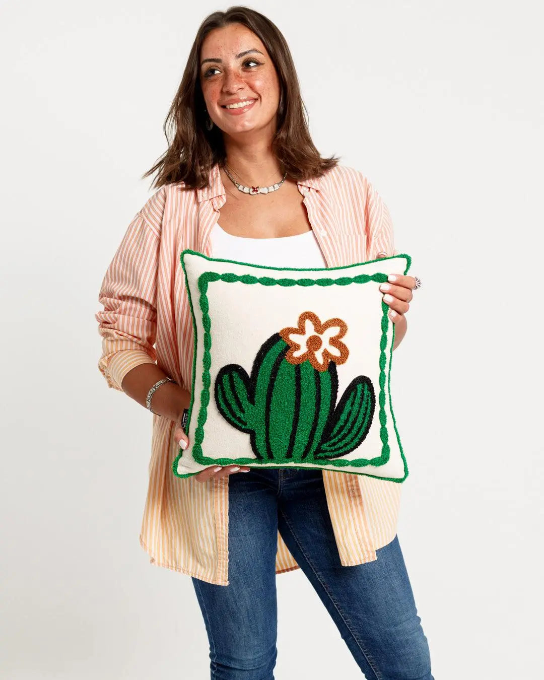 Cactus Tufted Cushion Wasilaah